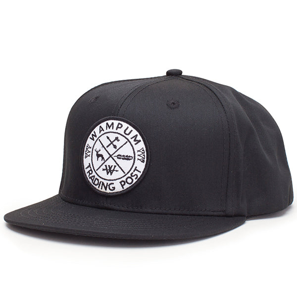 Trading Post Snapback Hat Black